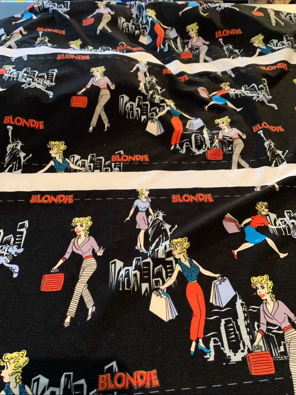 Blondie Bumstead in New York Graphic Comics Polyester Print 1-1/2 yards